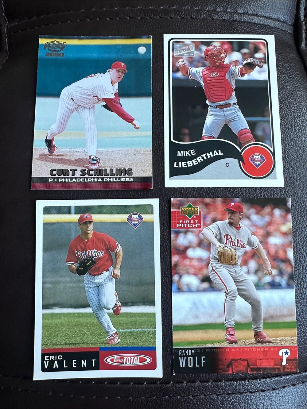 MLB Baseball Cards - Philadelphia Phillies (Lot of 4) Curt Schilling